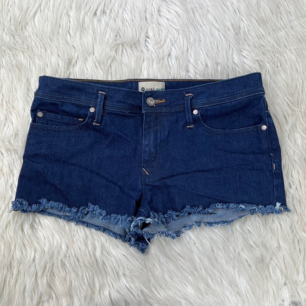 Roxy Raw Hem Denim Shorts